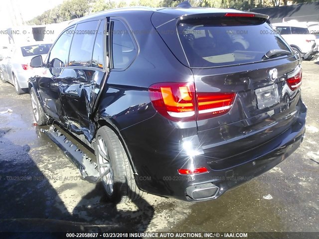 5UXKR0C57E0H19700 - 2014 BMW X5 XDRIVE35I BLACK photo 3