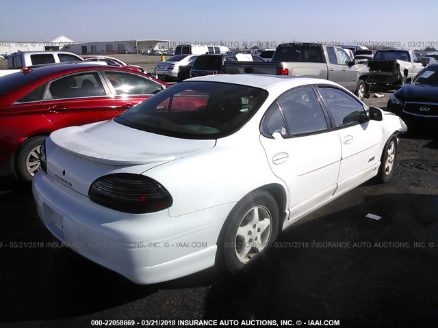 1G2WP5219WF322445 - 1998 PONTIAC GRAND PRIX GTP WHITE photo 4