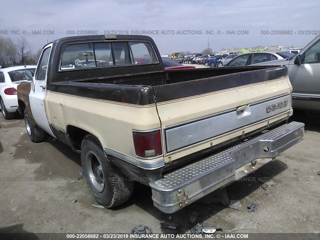 2GCDC14H0G1189665 - 1986 CHEVROLET C10 BROWN photo 3