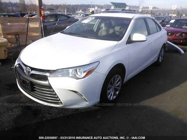 4T4BF1FK9GR566832 - 2016 TOYOTA CAMRY LE/XLE/SE/XSE WHITE photo 2