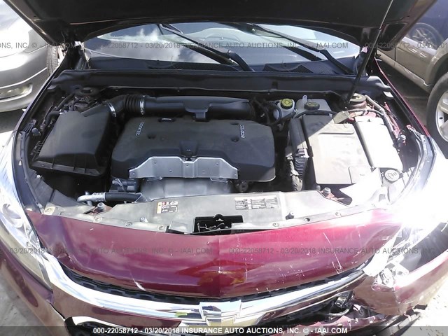 1G11C5SL9FF321422 - 2015 CHEVROLET MALIBU 1LT 勃艮第红 照片 10