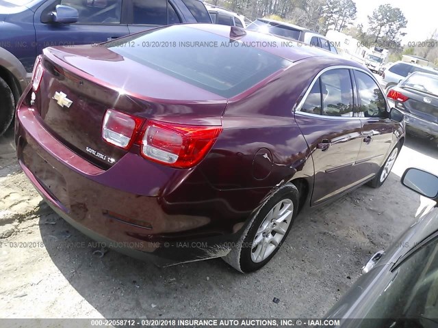 1G11C5SL9FF321422 - 2015 CHEVROLET MALIBU 1LT 勃艮第红 照片 4