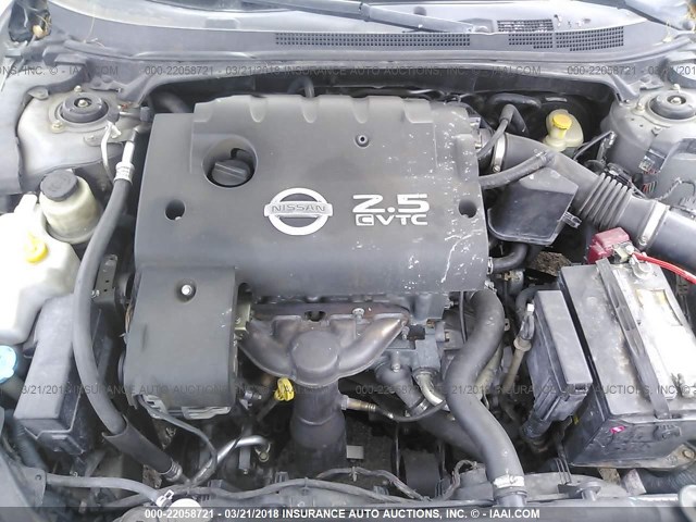 1N4AL11D55N486159 - 2005 NISSAN ALTIMA S/SL SILVER photo 10