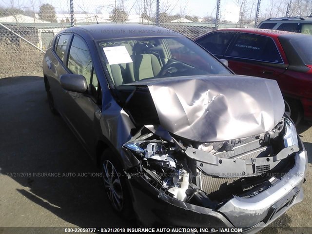 JHMZE2H5XDS001265 - 2013 HONDA INSIGHT LX GRAY photo 1