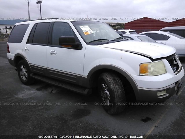 1FMRU17W23LA73283 - 2003 FORD EXPEDITION EDDIE BAUER WHITE photo 1