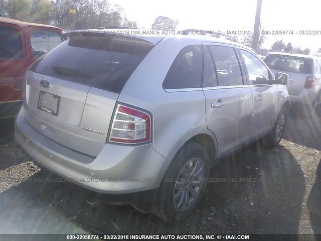 2FMDK3KC7ABB76236 - 2010 FORD EDGE LIMITED SILVER photo 4