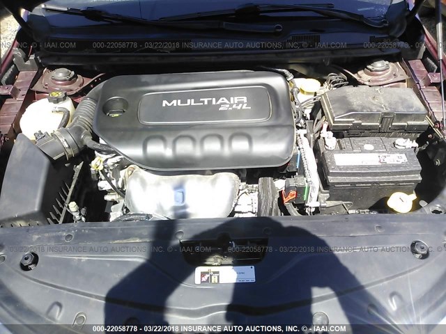 1C3CCCAB1FN634469 - 2015 CHRYSLER 200 LIMITED RED photo 10