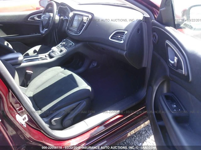 1C3CCCAB1FN634469 - 2015 CHRYSLER 200 LIMITED RED photo 5