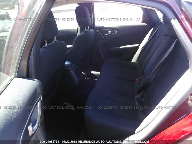 1C3CCCAB1FN634469 - 2015 CHRYSLER 200 LIMITED RED photo 8
