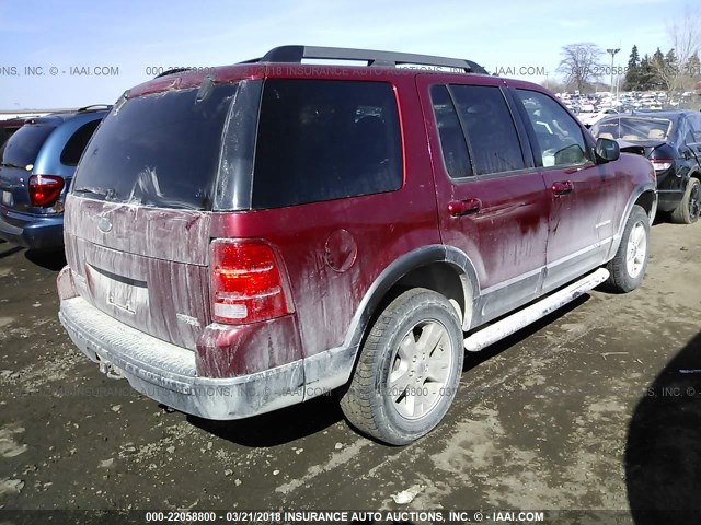 1FMZU73K95ZA38052 - 2005 FORD EXPLORER XLT/XLT SPORT/NBX RED photo 4