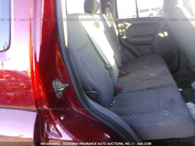 1J4GL48KX7W662916 - 2007 JEEP LIBERTY SPORT RED photo 8