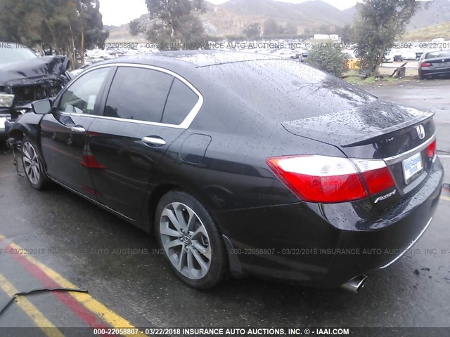 1HGCR2E58FA087332 - 2015 HONDA ACCORD SPORT BLACK photo 3