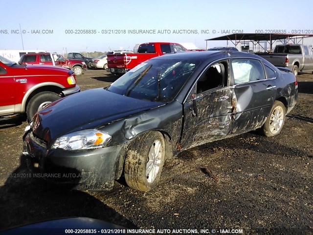 2G1WC5E36G1135993 - 2016 CHEVROLET IMPALA LIMITED LTZ GRAY photo 2