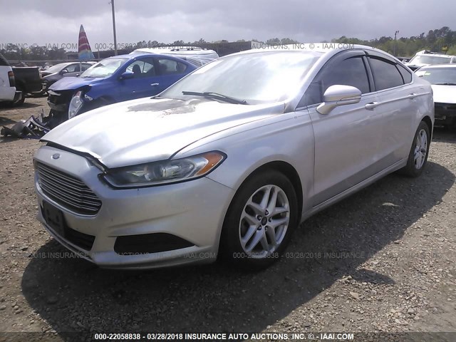 3FA6P0HR3DR373117 - 2013 FORD FUSION SE SILVER photo 2