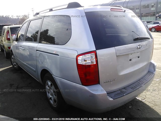 KNDMB233566080379 - 2006 KIA SEDONA EX/LX SILVER photo 3