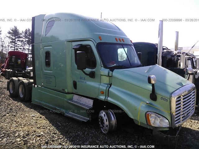 3AKJGLD59ESFU6499 - 2014 FREIGHTLINER CASCADIA 125  GREEN photo 1