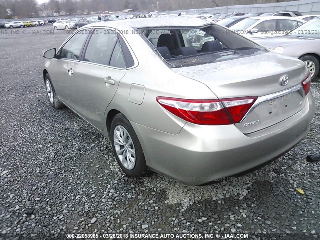 4T1BF1FK7GU237802 - 2016 TOYOTA CAMRY LE/XLE/SE/XSE GOLD photo 3