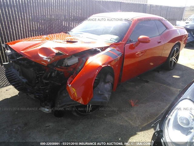 2B3LJ54T79H543092 - 2009 DODGE CHALLENGER R/T ORANGE photo 2