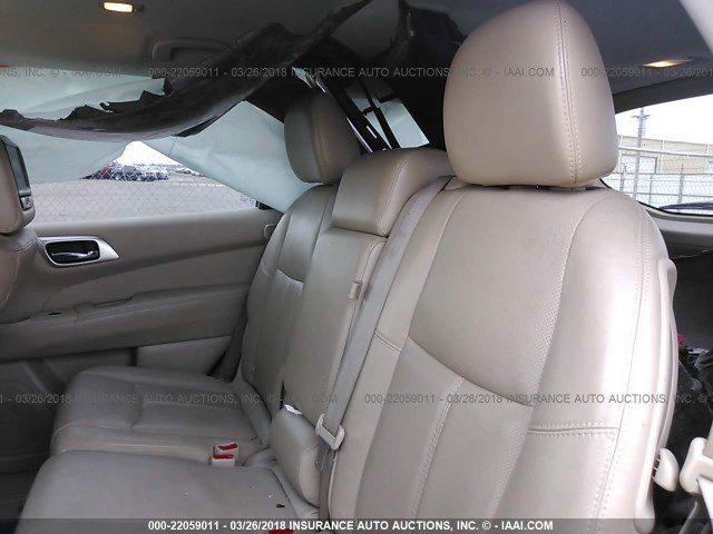 5N1AR2MN9EC616096 - 2014 NISSAN PATHFINDER S/SV/SL/PLATINUM 蓝色 照片 8