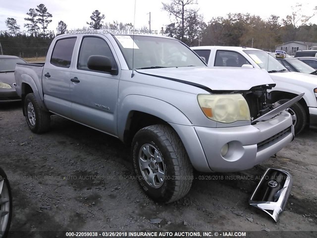 3TMJU62N66M026211 - 2006 TOYOTA TACOMA DOUBLE CAB PRERUNNER SILVER photo 1