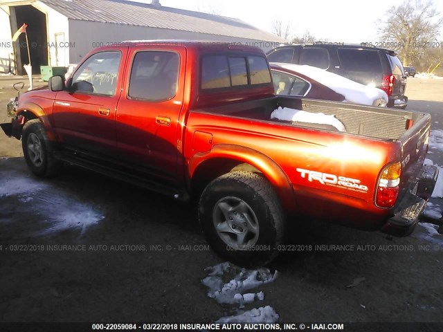5TEGN92N91Z863068 - 2001 TOYOTA TACOMA DOUBLE CAB PRERUNNER RED photo 3
