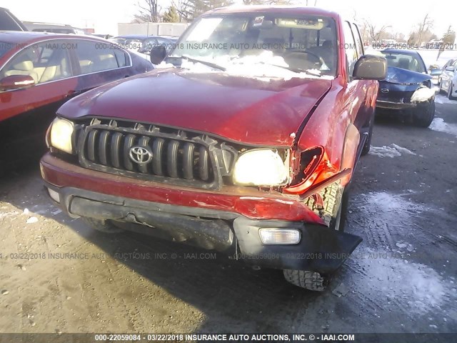 5TEGN92N91Z863068 - 2001 TOYOTA TACOMA DOUBLE CAB PRERUNNER RED photo 6