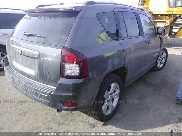 1C4NJDBB5GD535174 - 2016 JEEP COMPASS SPORT GRAY photo 4