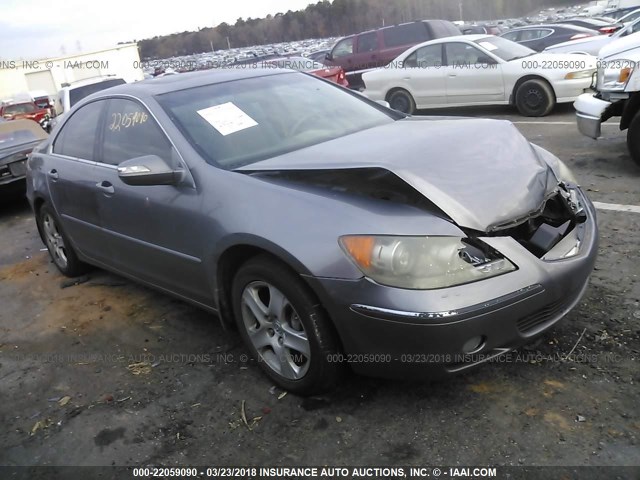 JH4KB16575C009956 - 2005 ACURA RL GRAY photo 1