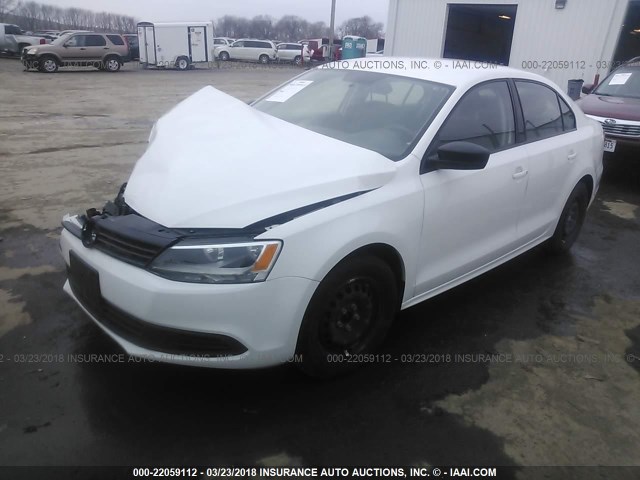 3VW2K7AJ0BM374477 - 2011 VOLKSWAGEN JETTA S 白色 照片 2