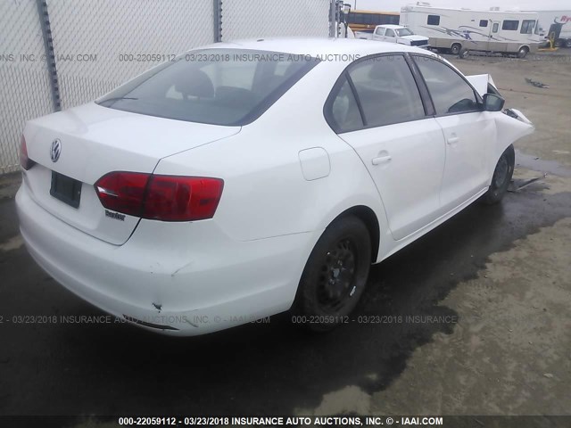 3VW2K7AJ0BM374477 - 2011 VOLKSWAGEN JETTA S 白色 照片 4