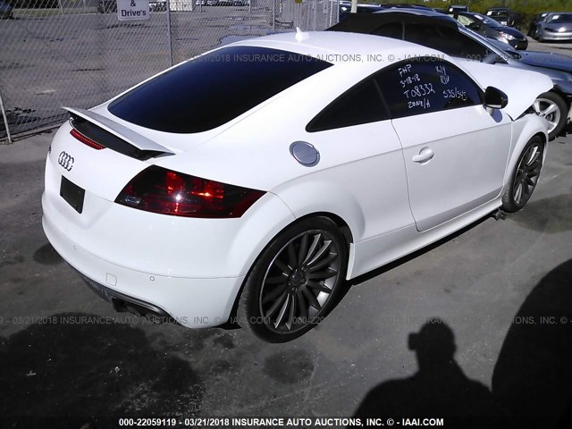 TRUB1AFK8E1005717 - 2014 AUDI TTS PREMIUM PLUS WHITE photo 4