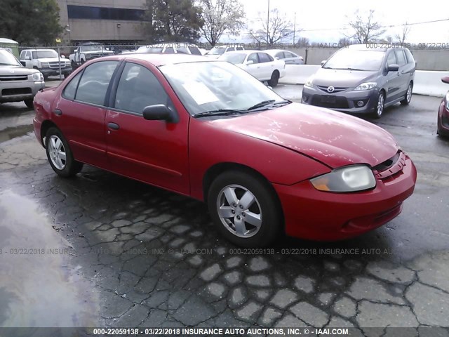 1G1JF52F847260640 - 2004 CHEVROLET CAVALIER LS RED photo 1