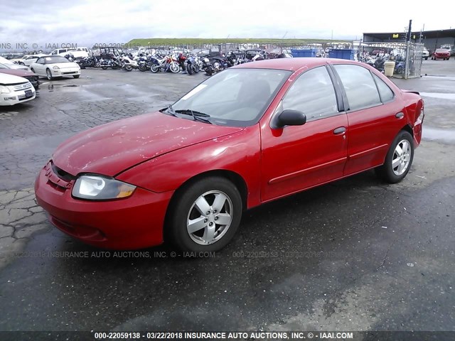 1G1JF52F847260640 - 2004 CHEVROLET CAVALIER LS RED photo 2