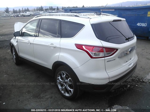 1FMCU0J90FUB07352 - 2015 FORD ESCAPE TITANIUM WHITE photo 3