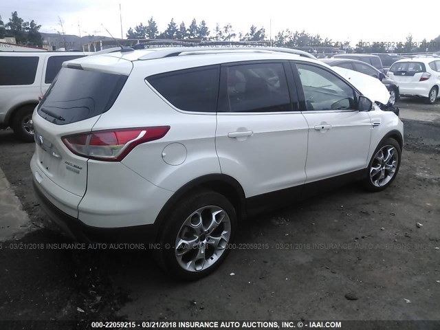 1FMCU0J90FUB07352 - 2015 FORD ESCAPE TITANIUM WHITE photo 4