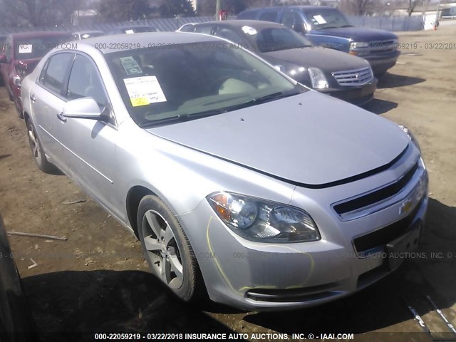 1G1ZC5EUXCF122611 - 2012 CHEVROLET MALIBU 1LT SILVER photo 1