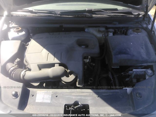 1G1ZC5EUXCF122611 - 2012 CHEVROLET MALIBU 1LT SILVER photo 10