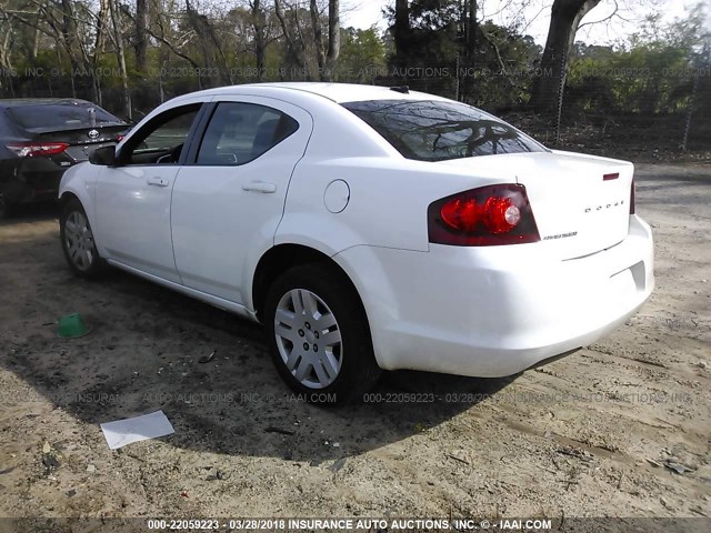 1B3BD4FB5BN549083 - 2011 DODGE AVENGER EXPRESS 白色 照片 3