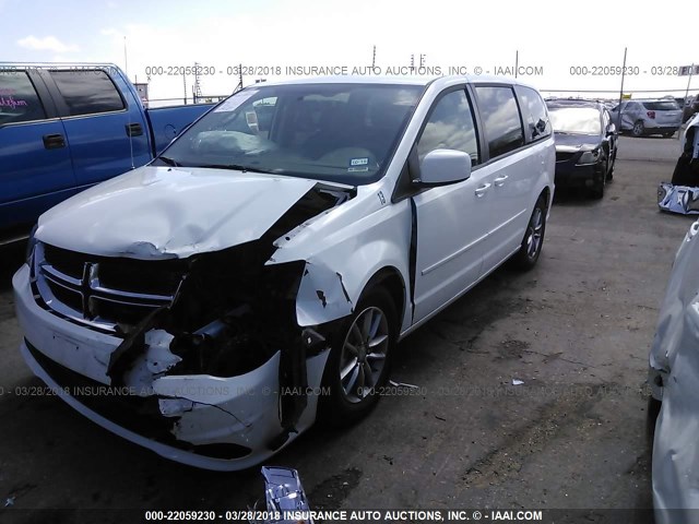 2C4RDGBG7GR146569 - 2016 DODGE GRAND CARAVAN SE WHITE photo 2