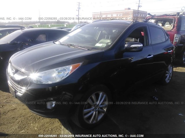 KM8JUCAC1CU424542 - 2012 HYUNDAI TUCSON GLS/LIMITED 黑色 照片 2