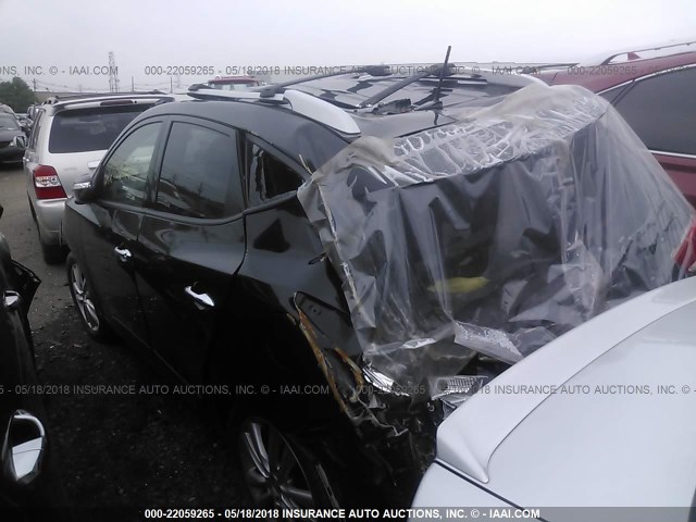 KM8JUCAC1CU424542 - 2012 HYUNDAI TUCSON GLS/LIMITED BLACK photo 3