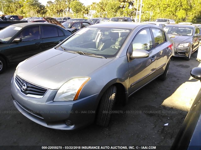 3N1AB6AP6CL664942 - 2012 NISSAN SENTRA 2.0/2.0S/SR/2.0SL GRAY photo 2