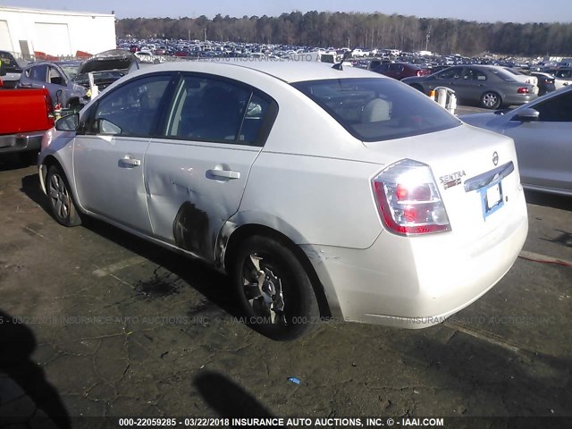 3N1AB6AP8AL682680 - 2010 NISSAN SENTRA 2.0/2.0S/SR/2.0SL WHITE photo 3