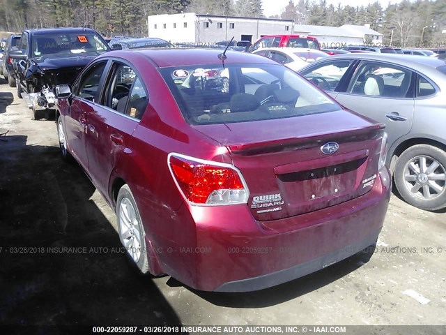 JF1GJAB67GH021089 - 2016 SUBARU IMPREZA PREMIUM BURGUNDY photo 3