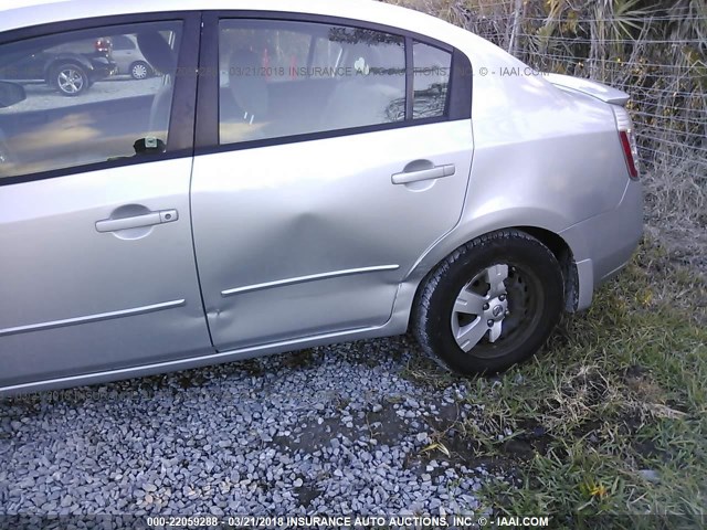 3N1AB6APXCL727959 - 2012 NISSAN SENTRA 2.0/2.0S/SR/2.0SL SILVER photo 6