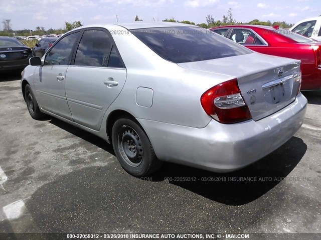 4T1BE32K74U339486 - 2004 TOYOTA CAMRY LE/XLE/SE SILVER photo 3