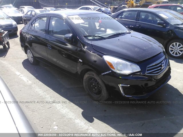 ML32F3FJ7HHF13578 - 2017 MITSUBISHI MIRAGE G4 ES შავი ფოტო 1