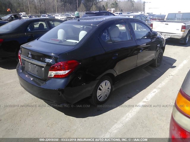 ML32F3FJ7HHF13578 - 2017 MITSUBISHI MIRAGE G4 ES შავი ფოტო 4