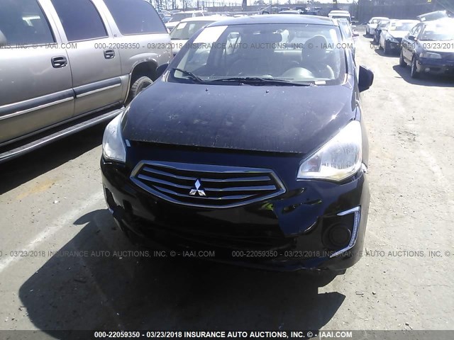 ML32F3FJ7HHF13578 - 2017 MITSUBISHI MIRAGE G4 ES შავი ფოტო 6