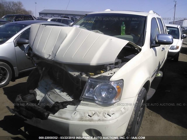 1A8HW58P97F515675 - 2007 CHRYSLER ASPEN LIMITED WHITE photo 2